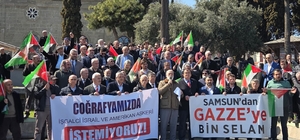 Samsun'dan Gazze’ye bin selam