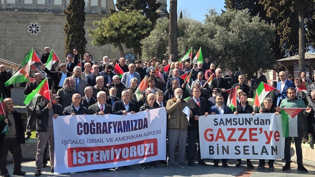 Samsun'dan Gazze'ye bin selam