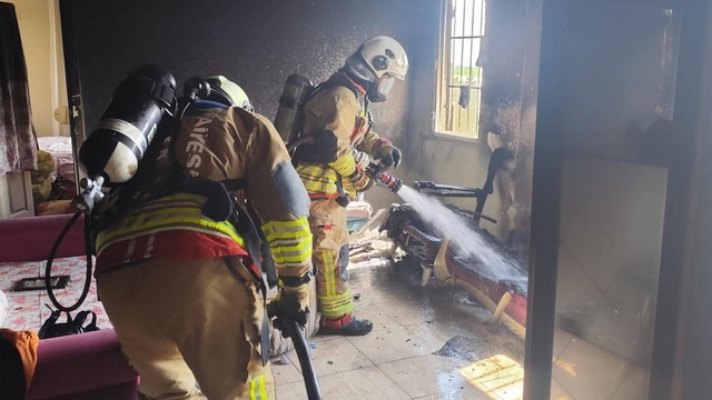 Antakya'da ev yangını