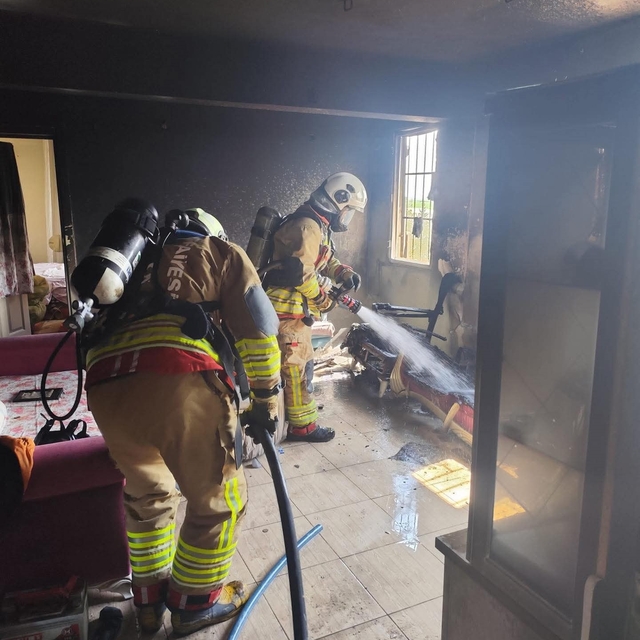 Antakya'da ev yangını