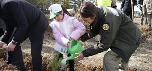 Gümüşhane’de fidanlar toprakla buluştu
