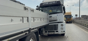 Samsun'da tır tıra arkadan çarptı
