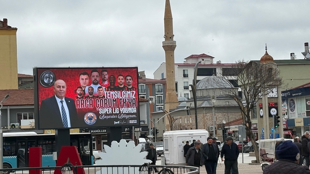Alaca'dan Çorum FK'ye Süper Lig yolunda billboardlu destek