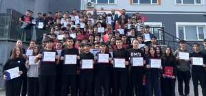 OMÜSEM lise öğrencilerine eğitim verdi: 116 öğrenci sertifikasını aldı