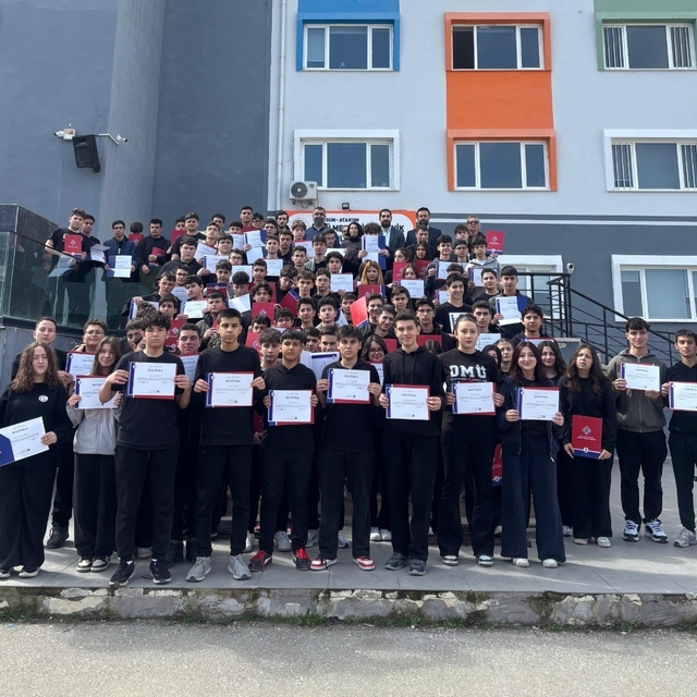OMÜSEM lise öğrencilerine eğitim verdi: 116 öğrenci sertifikasını aldı