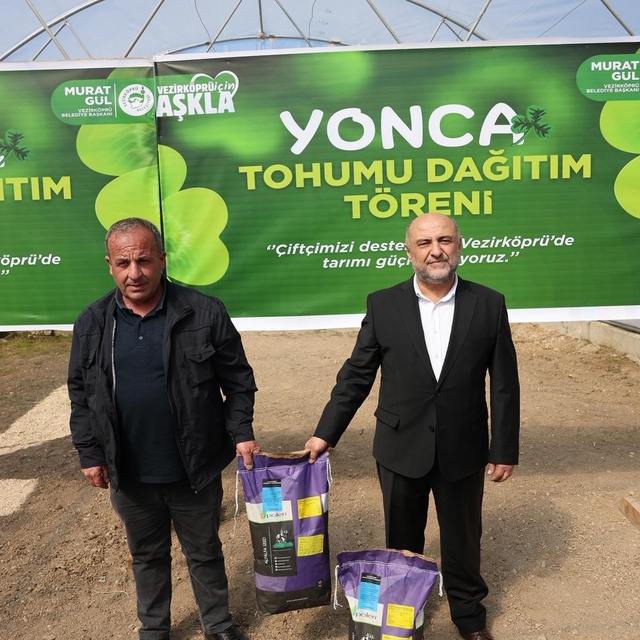 Çiftçilere yonca tohumu desteği