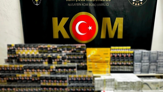 Mardin'de 4 bin 690 paket kaçak sigara ele geçirildi