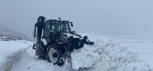 Iğdır'da karla mücadele seferberliği: Kapanan köy yolları yeniden açıldı
