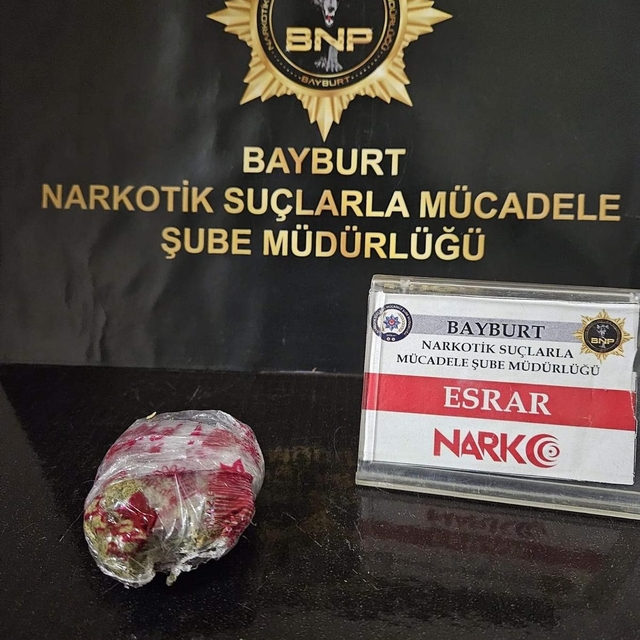 Bayburt'ta uyuşturucuyla mücadele devam ediyor