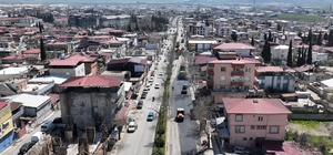 Kahramanmaraş'ta asfalt mesaisi sürüyor