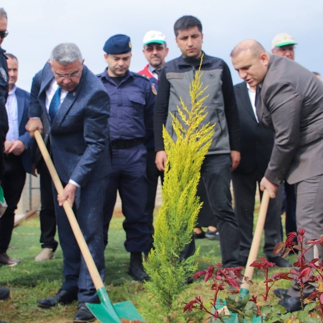 Köşk'te fidanlar toprakla buluştu