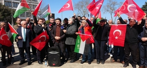 Ordu'da sivil toplum kuruluşları İsrail ve Amerika'ya tepki için toplandı