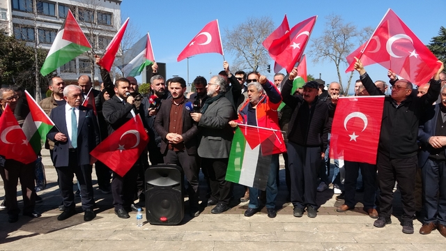 Ordu'da sivil toplum kuruluşları İsrail ve Amerika'ya tepki için toplandı