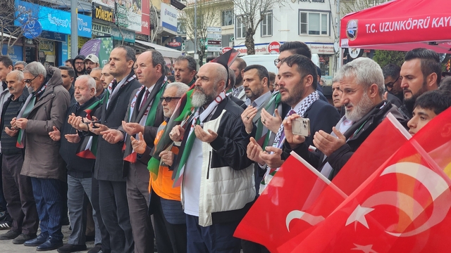 Edirne'de STK'lardan Mescid-i Aksa tepkisi