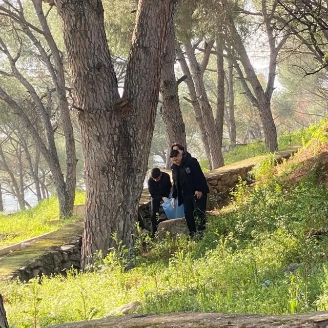 Yenipazar'da öğrencilerden doğaya sahip çıktı