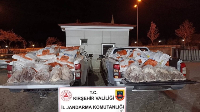 Kırşehir'de 1 ton 200 kilo kaz eti ele geçirildi