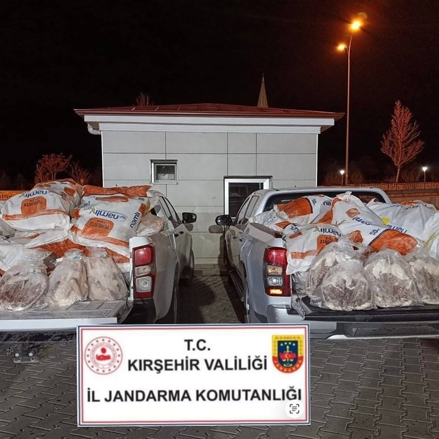 Kırşehir'de 1 ton 200 kilo kaz eti ele geçirildi