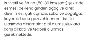 Denizli için kuvvetli rüzgar ve fırtına uyarısı yapıldı