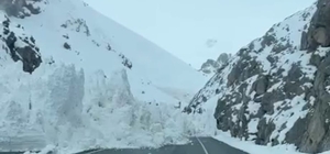 Van-Hakkari karayoluna çığ düştü