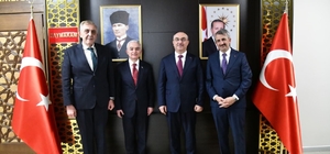 Edirne Valisi Sezer'den Süleymanpaşa Kaymakamı Tunçer'e ziyaret