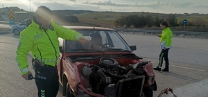 Beyşehir’de otomobil tırla çarpıştı: 2 yaralı