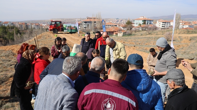 Çanakkale şehitleri için 438 fidan toprakla buluştu