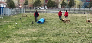 Uluslararası düzeyde alan ve enkaz arama köpekleri sınavı Afyonkarahisar'da başladı