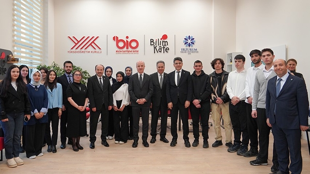 YÖK Başkanı Özvar, Erzurum Teknik Üniversitesi Bilim İletişimi Ofisi'nin açılışını gerçekleştirdi