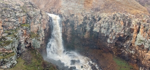 Muş'ta kar sularının erimesi ile şelale ve akarsular coştu