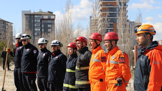 Kastamonu'da  heyelan tatbikatı