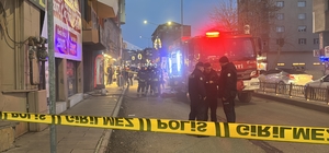 Erzurum'da halı mağazasında çıkan yangın söndürüldü