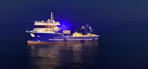 Karaya oturan balıkçı teknesinin kaptanı tahliye edildi