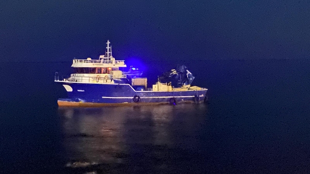 Karaya oturan balıkçı teknesinin kaptanı tahliye edildi