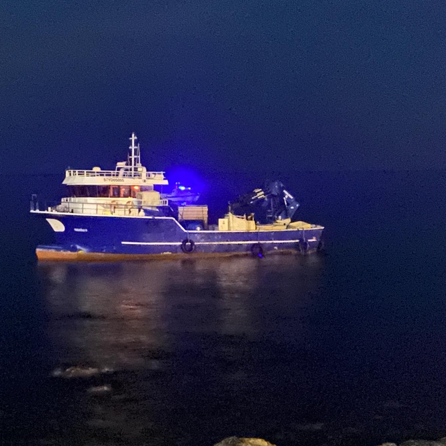 Karaya oturan balıkçı teknesinin kaptanı tahliye edildi