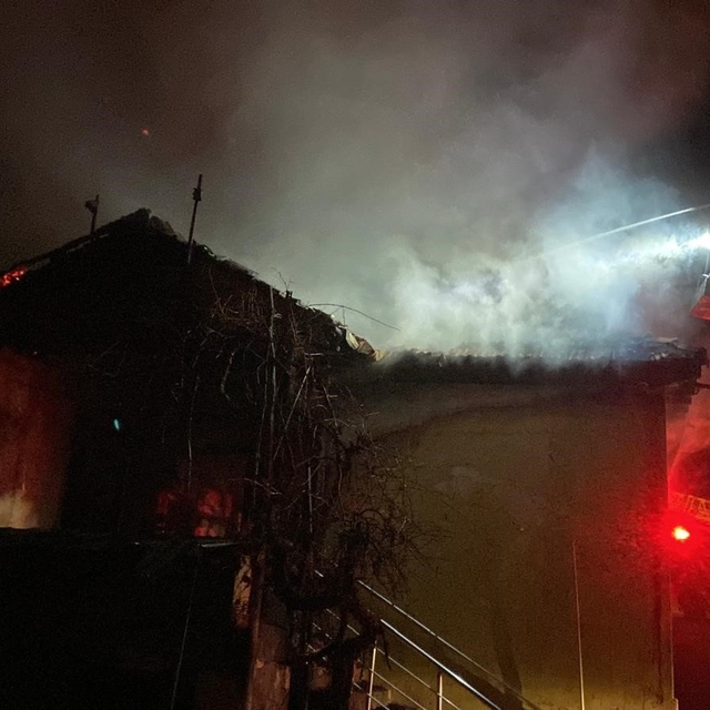 Erzincan'da ev yangını