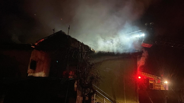 Erzincan'da ev yangını