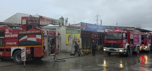 Kütahya'da Fatih Sanayi Sitesi'nde yangın