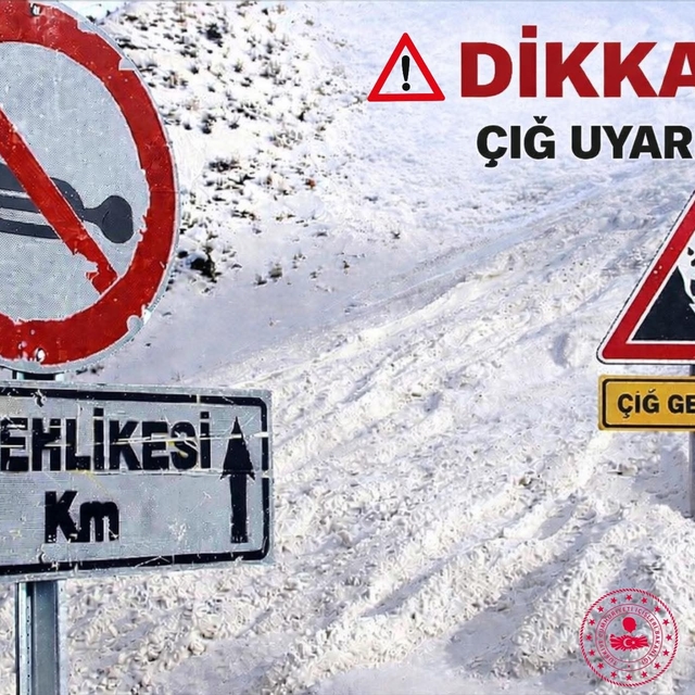 AFAD'dan Van için çığ uyarısı