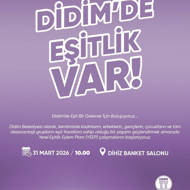 Didim Belediyesi Yerel Eşitlik Eylem Planı Çalıştayı düzenlenecek