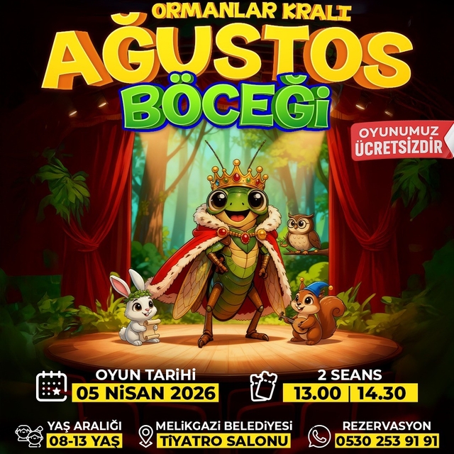 Melikgazi, tiyatro perdelerini minik sanatseverler için açıyor