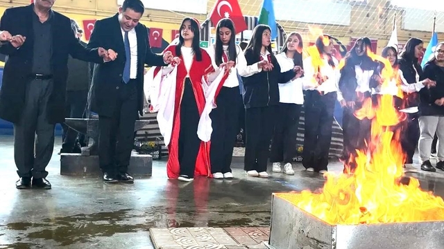 Şenkaya'da 'Türk dünyası ve toplulukları' haftası kutlandı