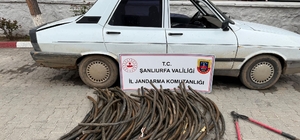 Kablo hırsızı suçüstü yakalandı