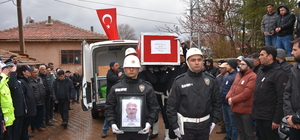 Kaza şehidi polis memuru, Kırıkkale'de son yolculuğuna uğurlandı