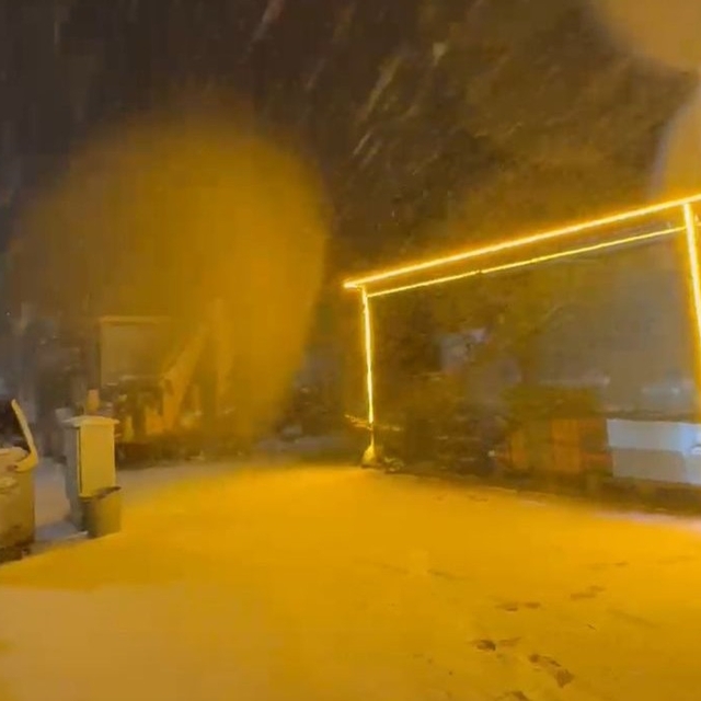 Malatya'nın yüksek kesimlerinde kar