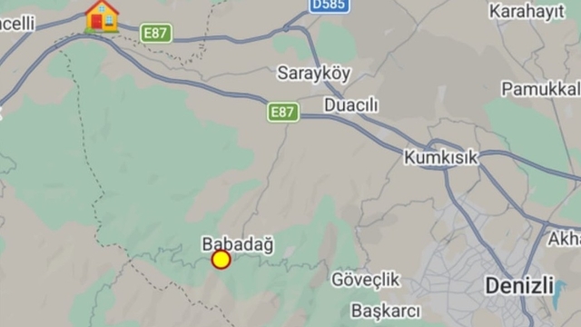 Babadağ'da 3.6 büyüklüğünde deprem meydana geldi