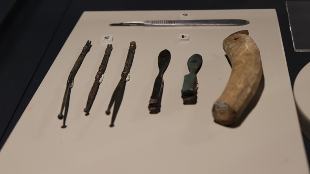 Denizli'de Antik Tıp Aletleri Sergisi yoğun ilgi gördü