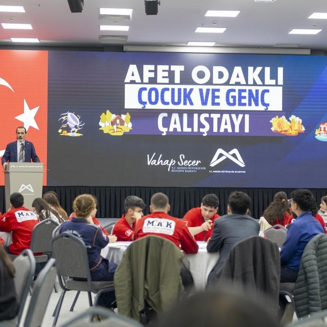 Mersin'de 'Afet Odaklı Çocuk ve Genç Çalıştayı' düzenlendi