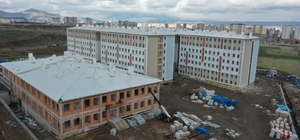 ERÜ kampüsünde yapılan yurtlar son aşamada