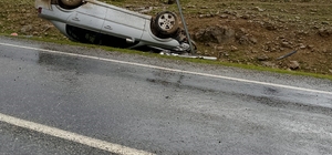Batman’da sürücüsünün kontrolünden çıkan otomobil takla attı: 1 yaralı