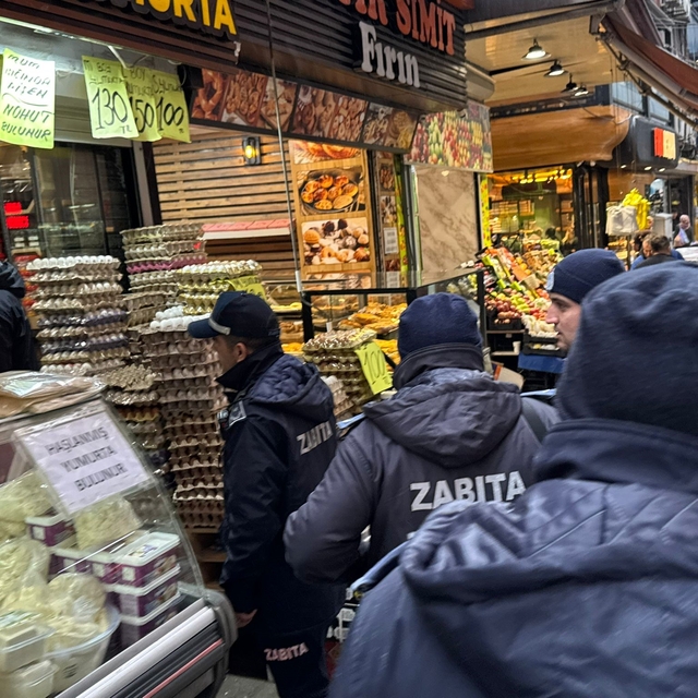 Zonguldak'ta zabıtadan 'kaldırım işgali' denetimi